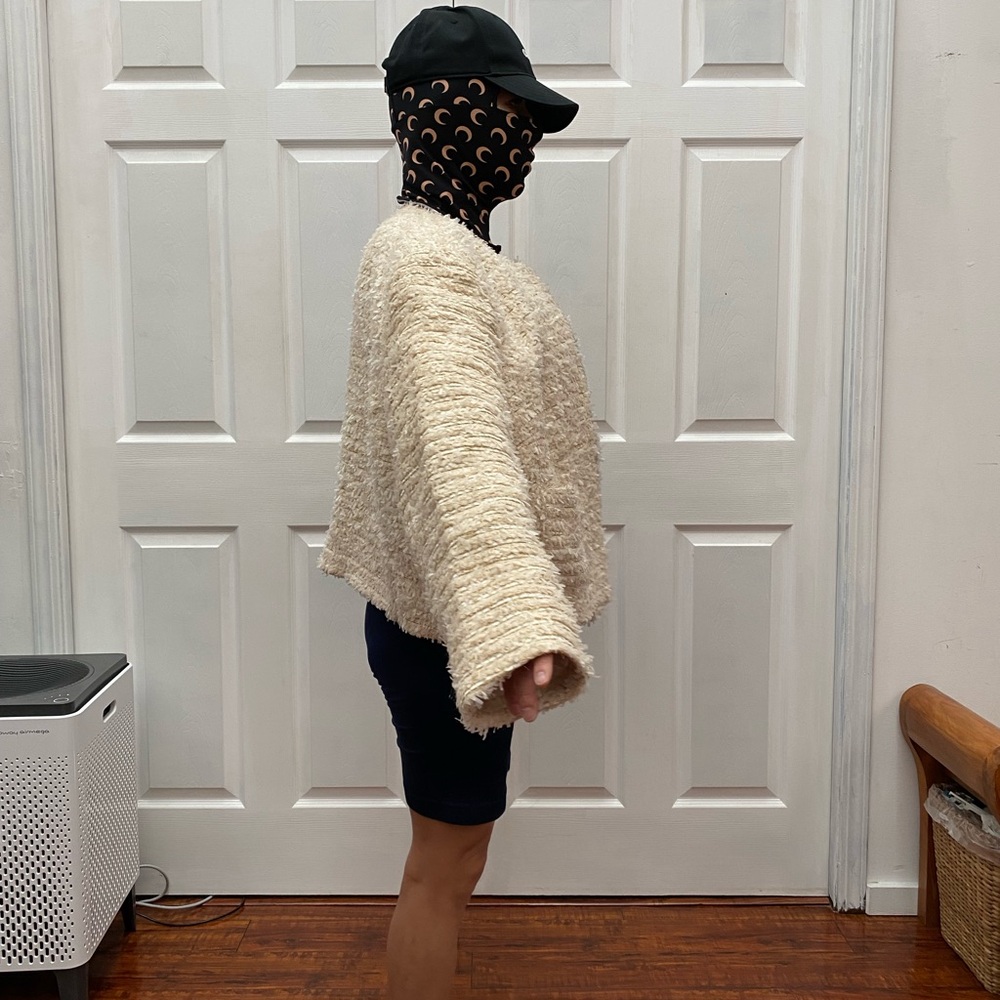 H&M Cream Bouclé Open-Front Jacket - Picture 11 of 11